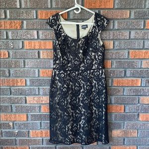 Black lace sheath dress Size 12